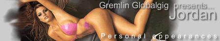 At Globalgig - Model Jordan available for Personal Appearances